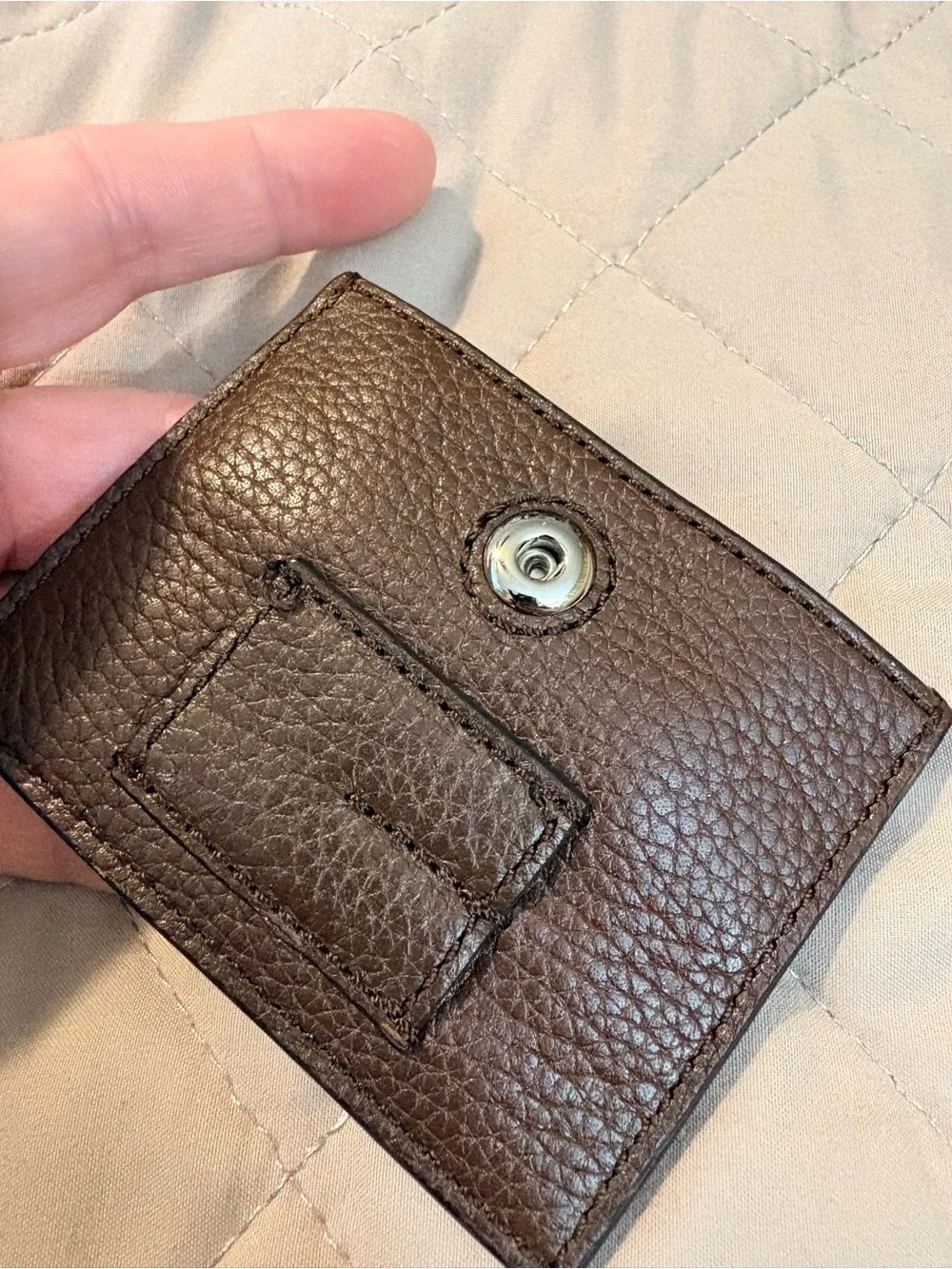 COACH Vintage Pebbled Leather Snap-In Pouch Replacement Insert or Card case